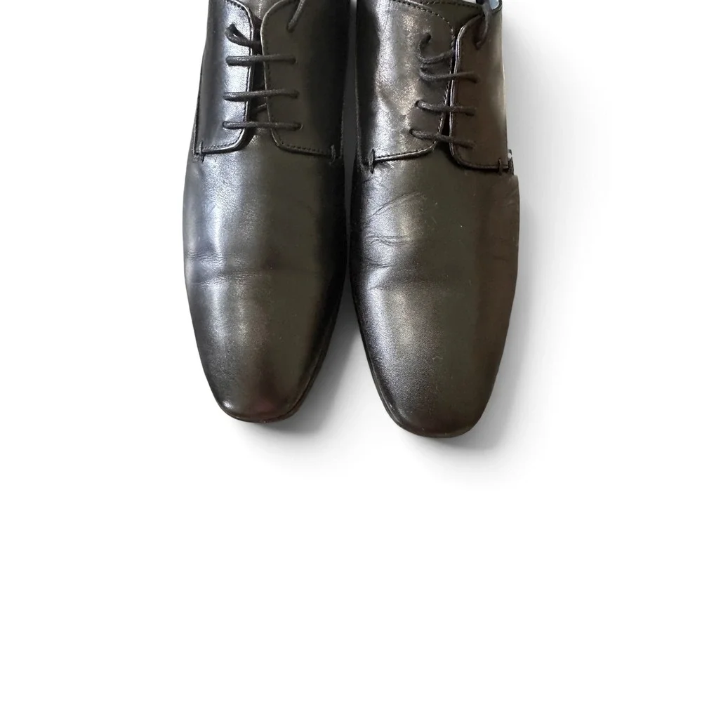 Blake McKay Fairfax Oxford Shoes NWOB SZ 10 Black Leather Lace Up Dress Shoes